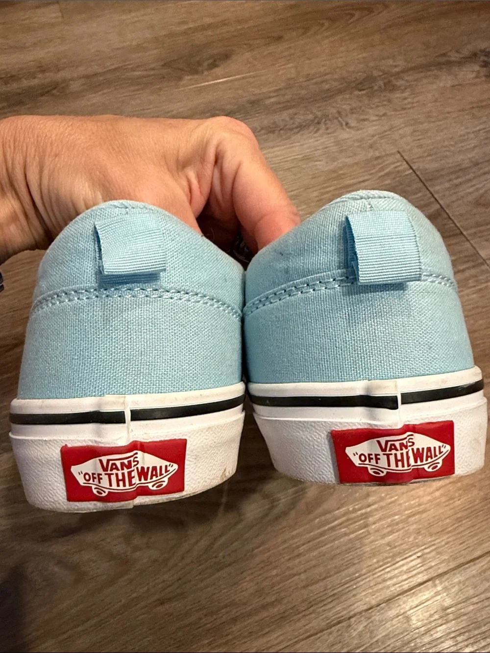 Vans Slip on Light Blue Sneakers Women’s Size 7.5 / Missy 6